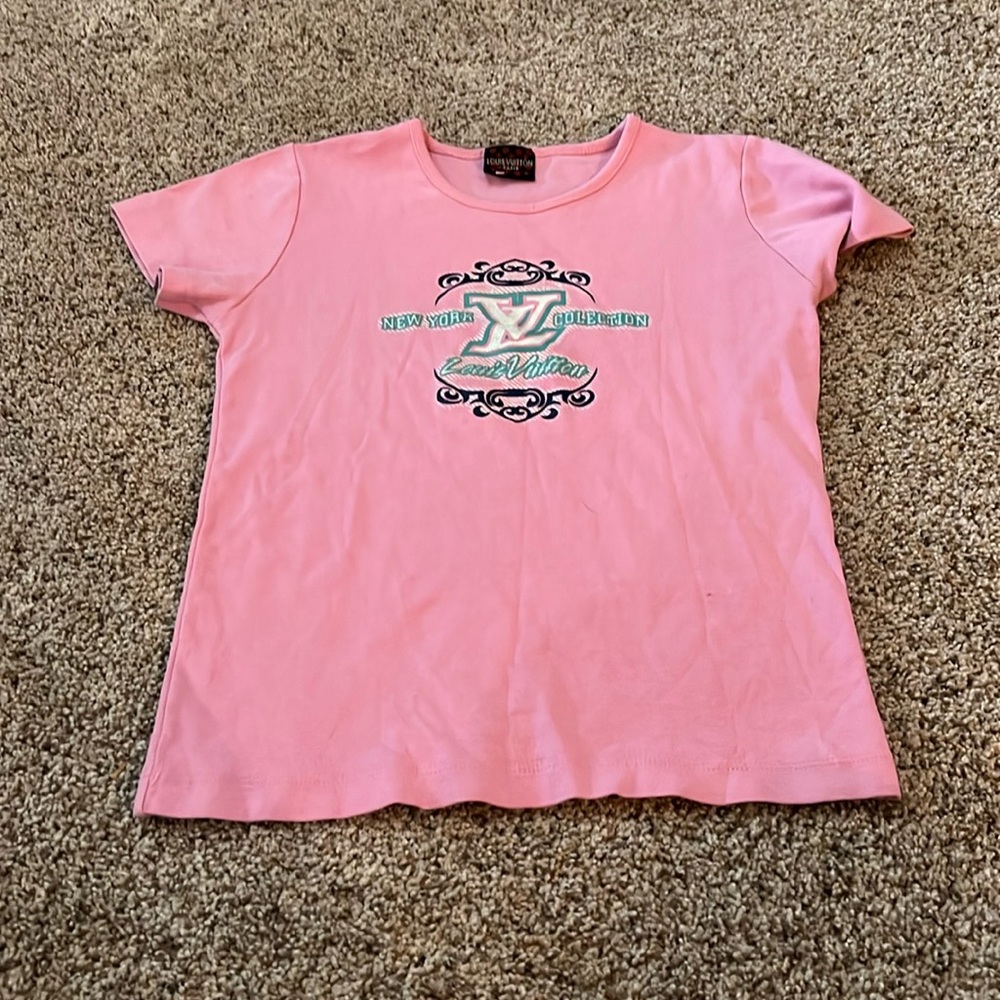 Pink Louis Vuitton shirt